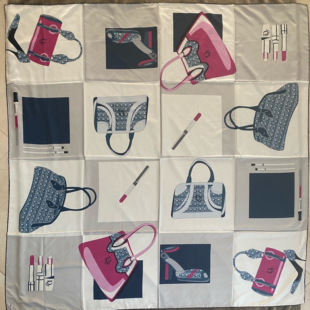 Italian style large silk scarf